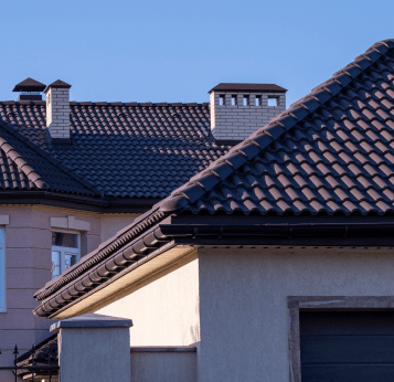 Completed residential roofs